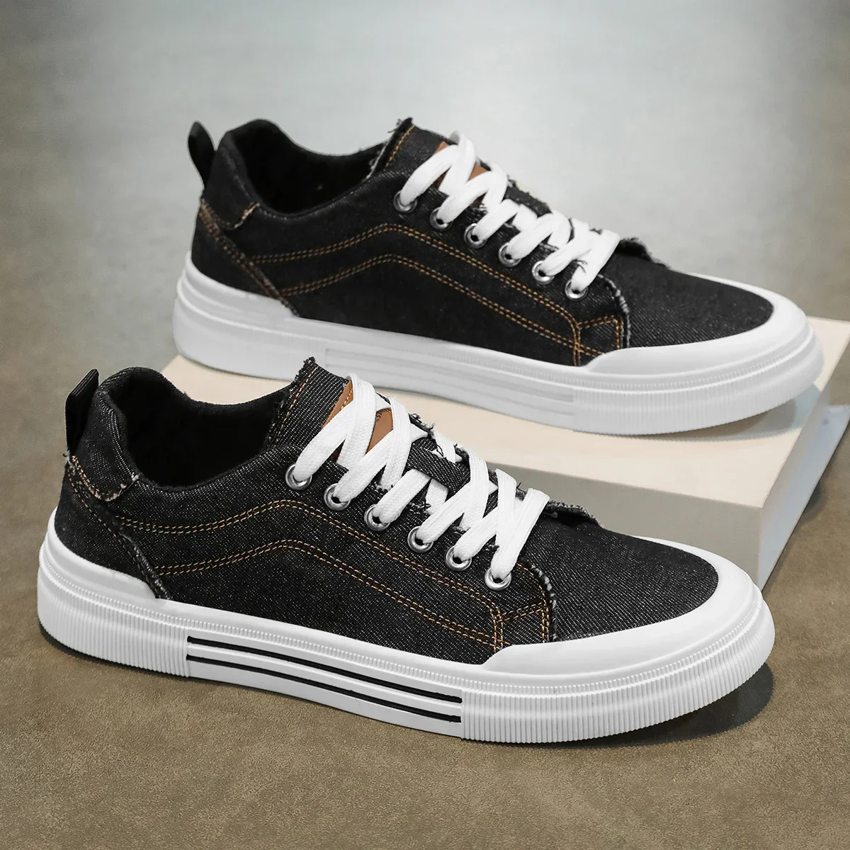 At Monsieur | Denim Sneakers - Image 2