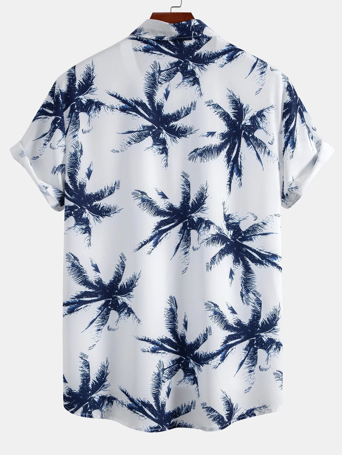 Attila® | Palm Tree Print Button Up Shirt - Image 2