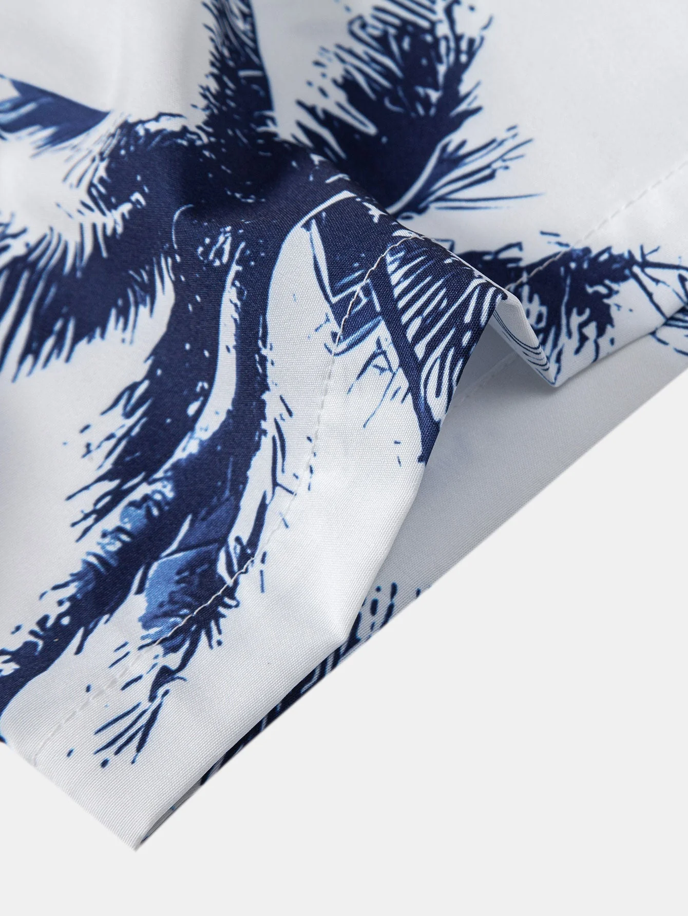 Attila® | Palm Tree Print Button Up Shirt - Image 4