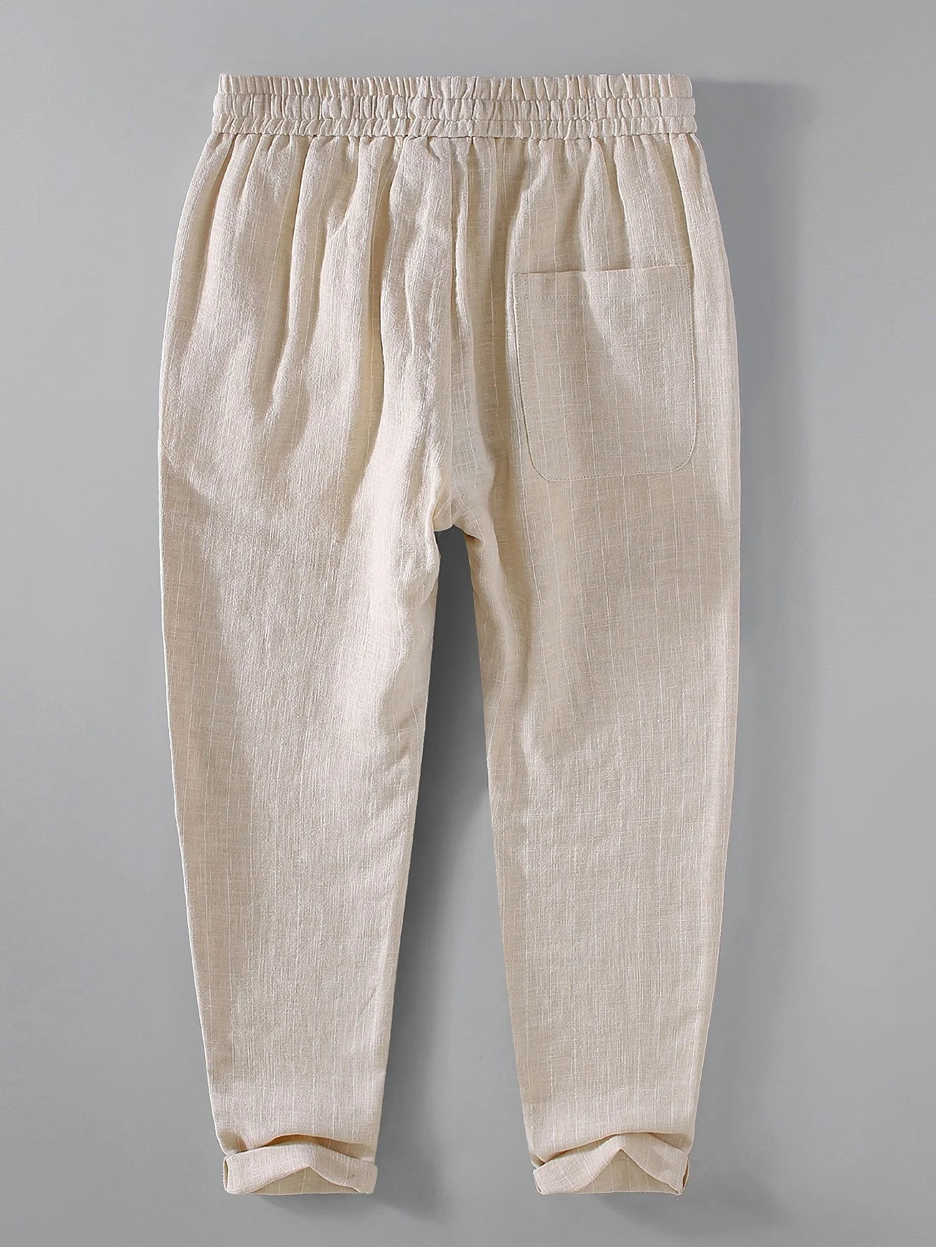 Audy® | Striped Linen Cotton Blend Cropped Pants - Image 6