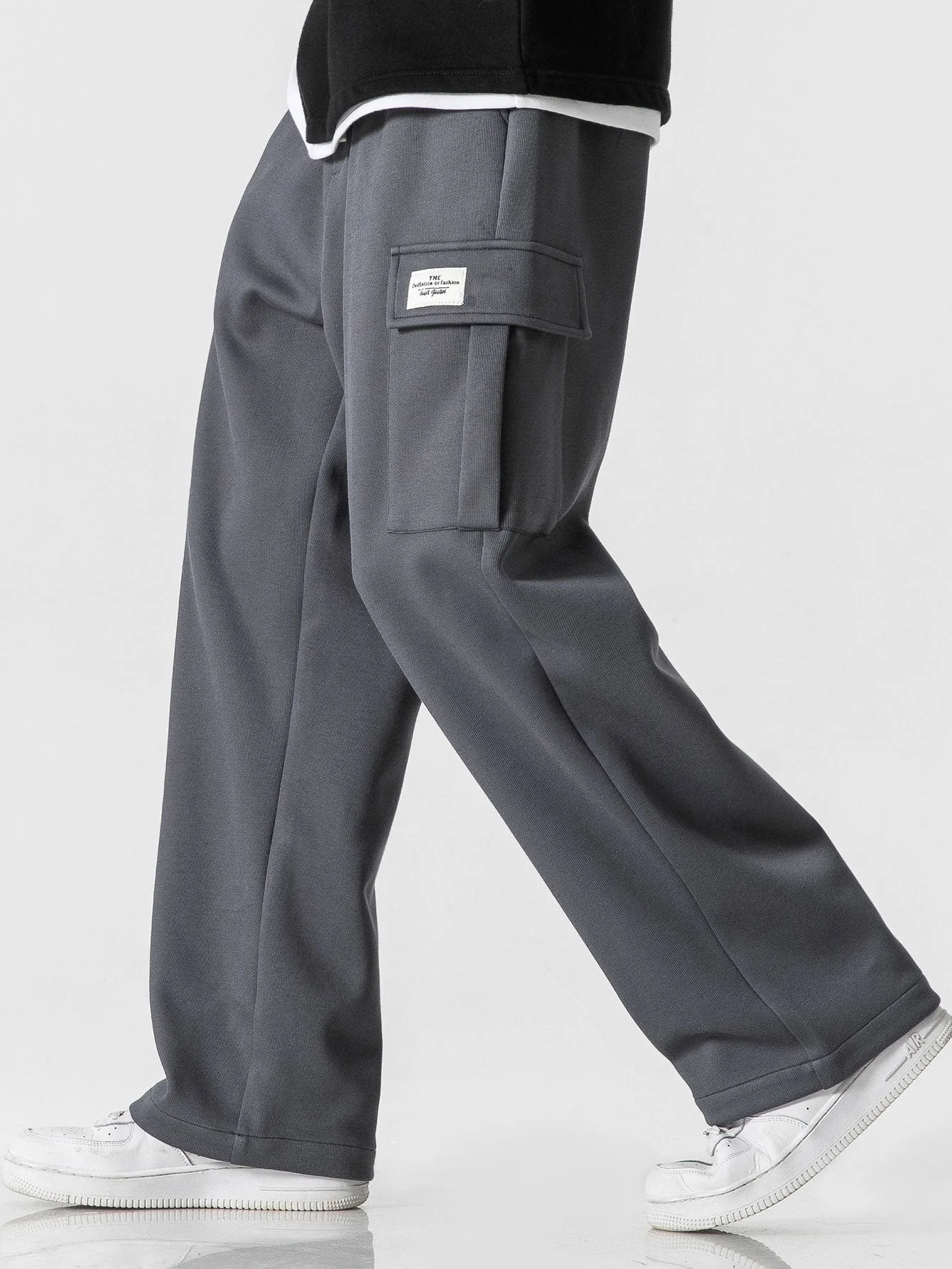 Aurelien® | Relax Fit Straight Leg Jersey Cargo Pants - Image 6