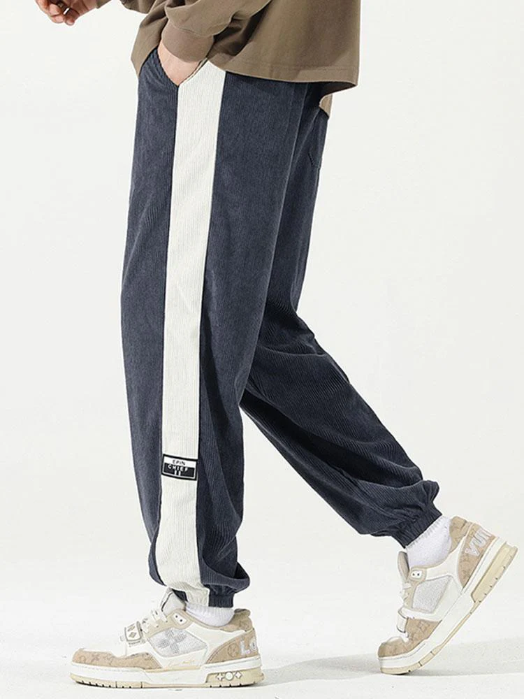 Aurick® | Side Stripe Corduroy Jogging Pants - Image 11