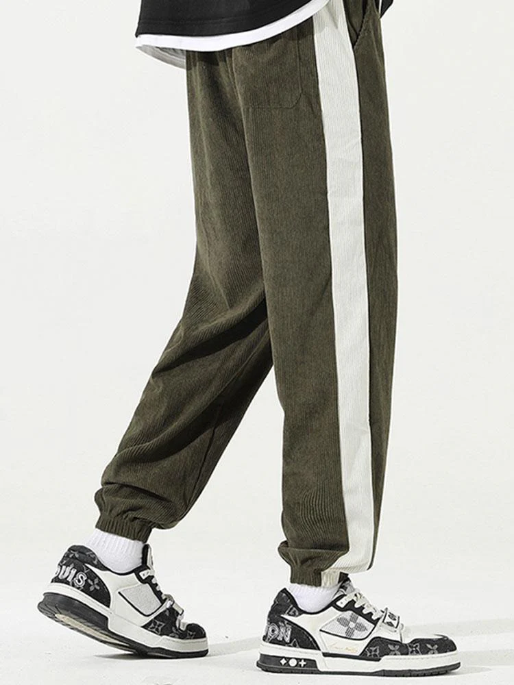 Aurick® | Side Stripe Corduroy Jogging Pants - Image 3