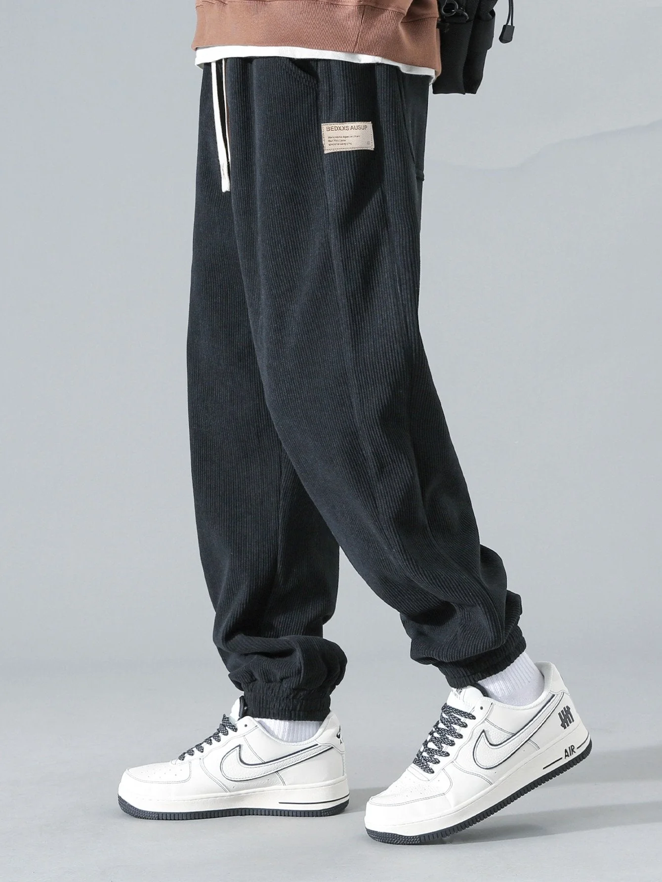 Auriel® | Drawstring Corduroy Jogging Pants - Image 6