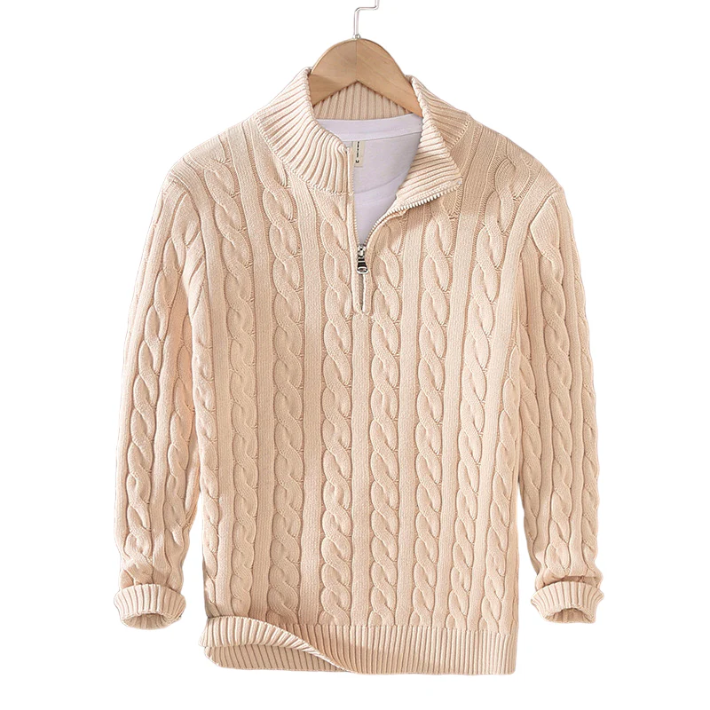 Ausonio® | Luxury Sweater With Zip - Image 10