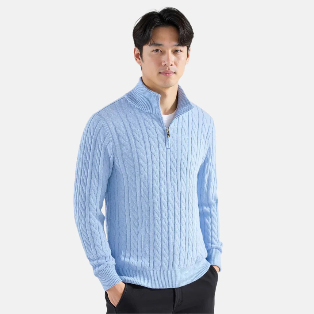 Ausonio® | Luxury Sweater With Zip - Image 7