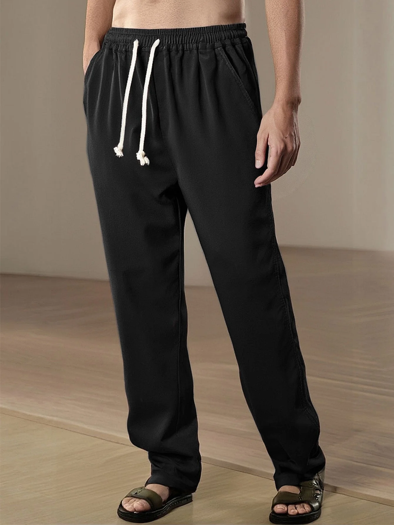 Ax® | Straight Leg Linen Pants - Image 4