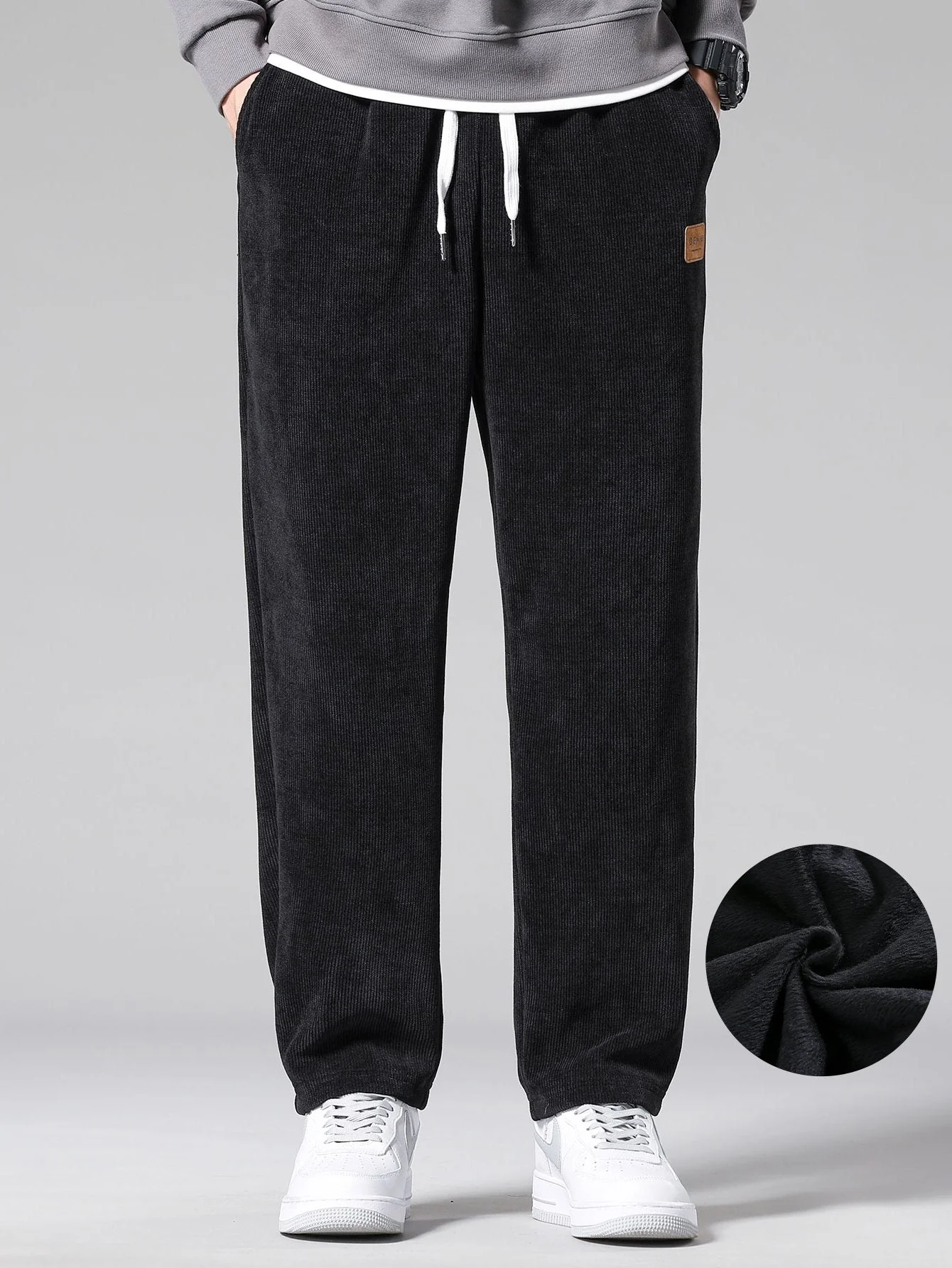 Aydin® | Polar Fleece Lined Straight Leg Corduroy Pants - Image 2