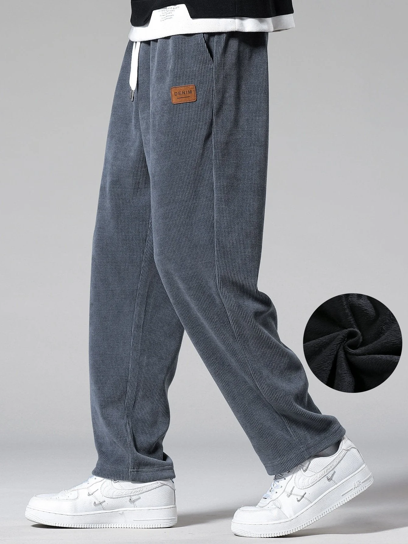 Aydin® | Polar Fleece Lined Straight Leg Corduroy Pants - Image 4