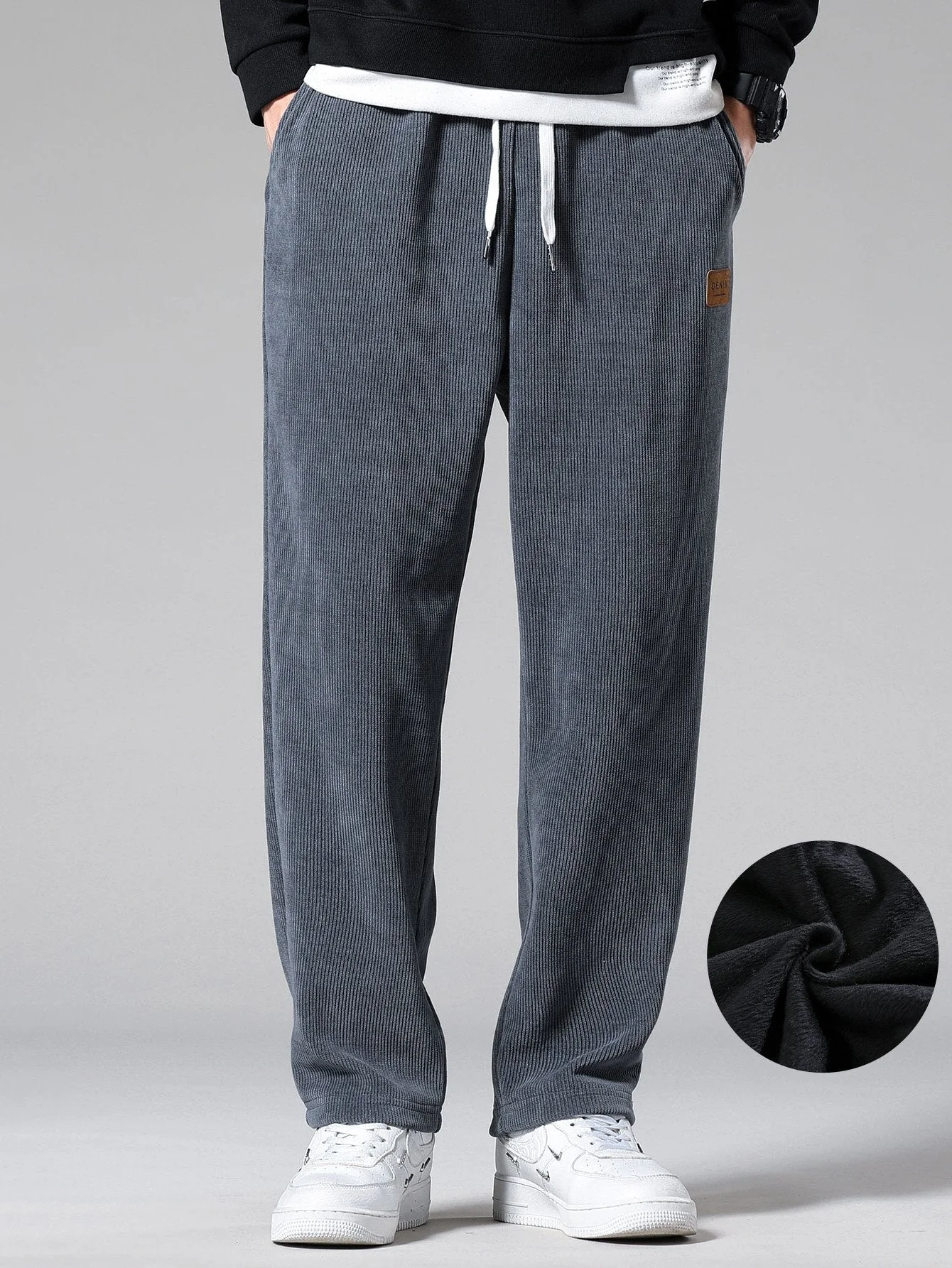 Aydin® | Polar Fleece Lined Straight Leg Corduroy Pants - Image 6