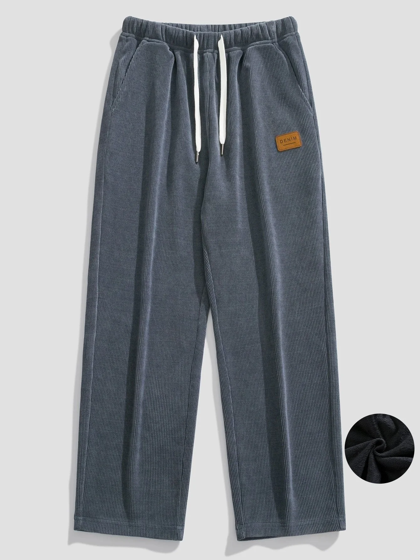 Aydin® | Polar Fleece Lined Straight Leg Corduroy Pants - Image 9