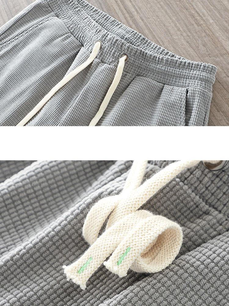 Bairre® | Drawstring Crosscut Corduroy Shorts - Image 6