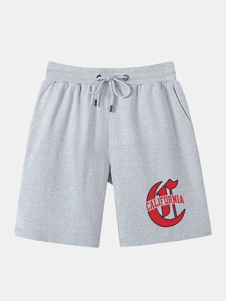 Bakari® | California Print Mid Length Shorts