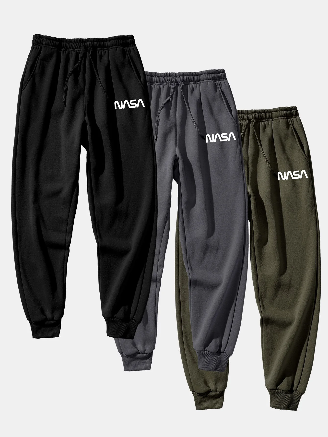 Balendin® | 3 Pieces Nasa Print Jogger Pants - Image 3