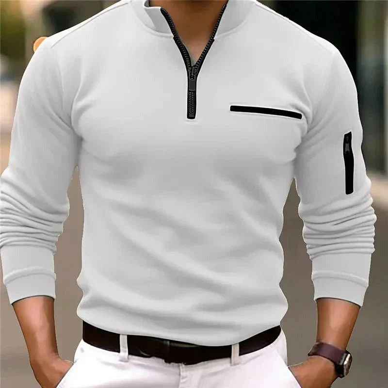 Baltasar® | Modern Polo With Zip Details - Image 5