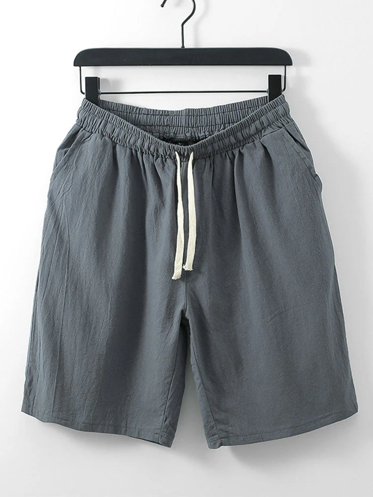 Barek® | Man Cotton Drawstring Shorts - Image 4