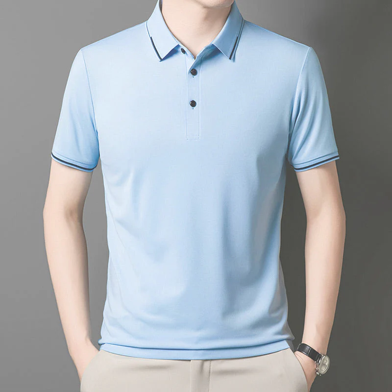 Barney® | Short Sleeve Cuffed T-Shirt For Business Casual Men - Image 5