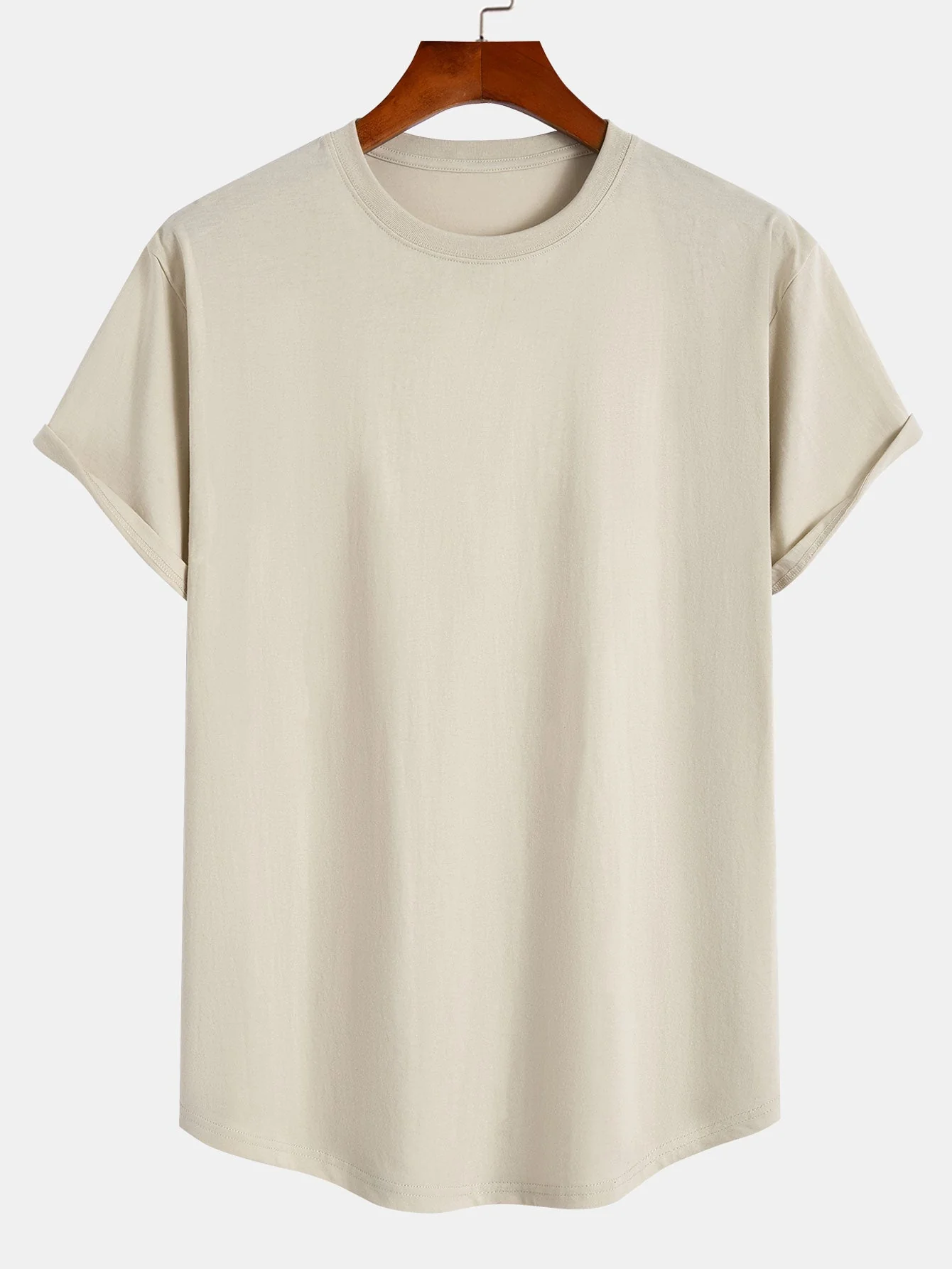 Barry® | Basic Cotton Arc Hem T-Shirt - Image 5