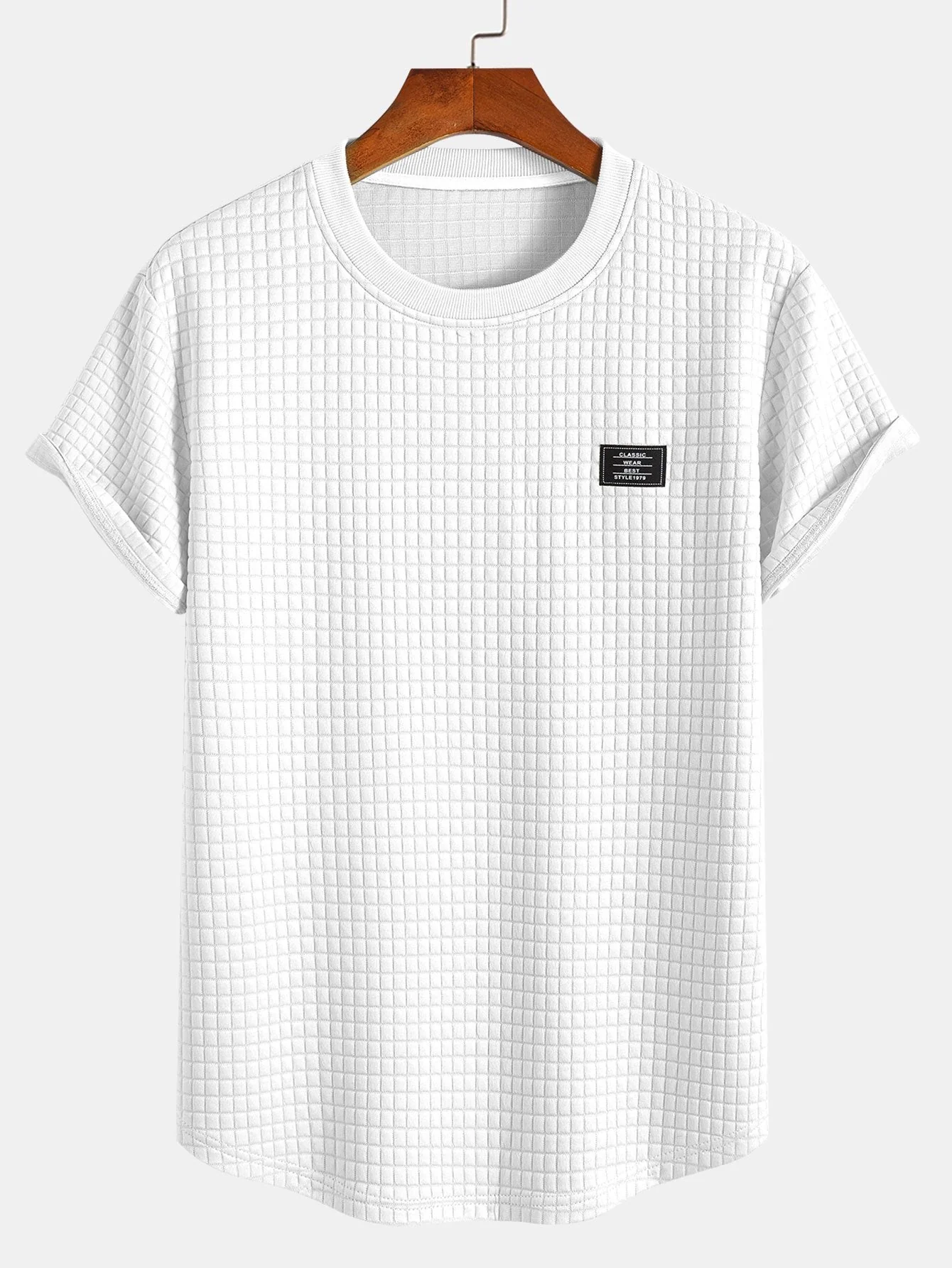 Bartolomé® | Short Sleeve Waffle Arc Hem T-Shirt - Image 3