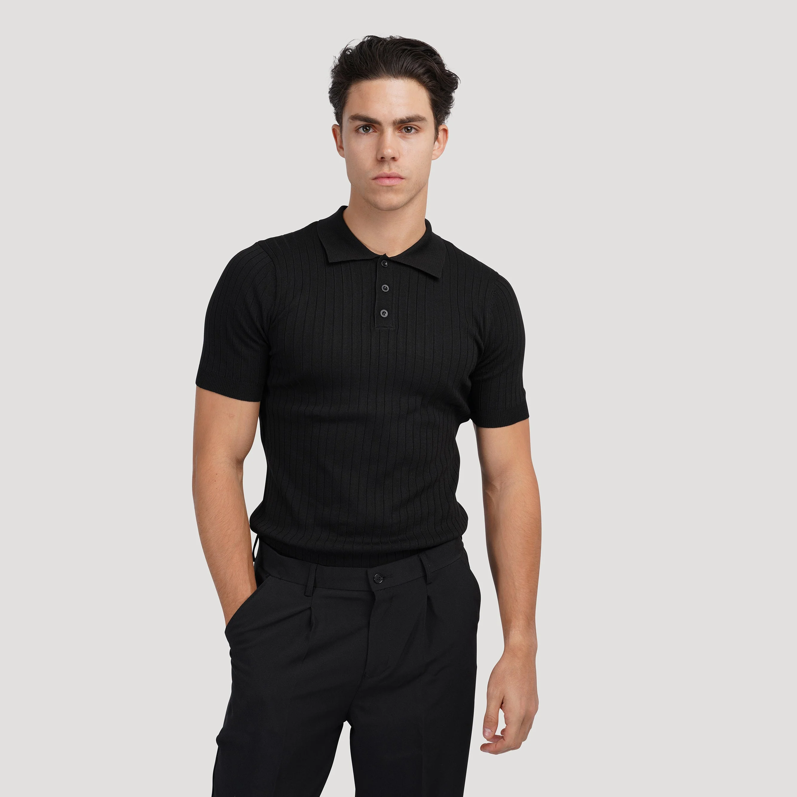 Beebe® | Knitted Polo Shirt - Image 7