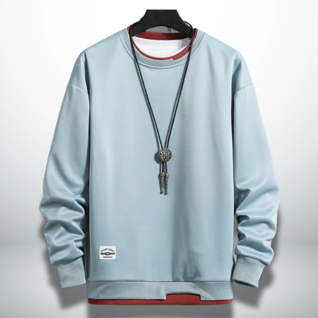 Benedicto® | Comfortable and practical sweatshirt in solid colour