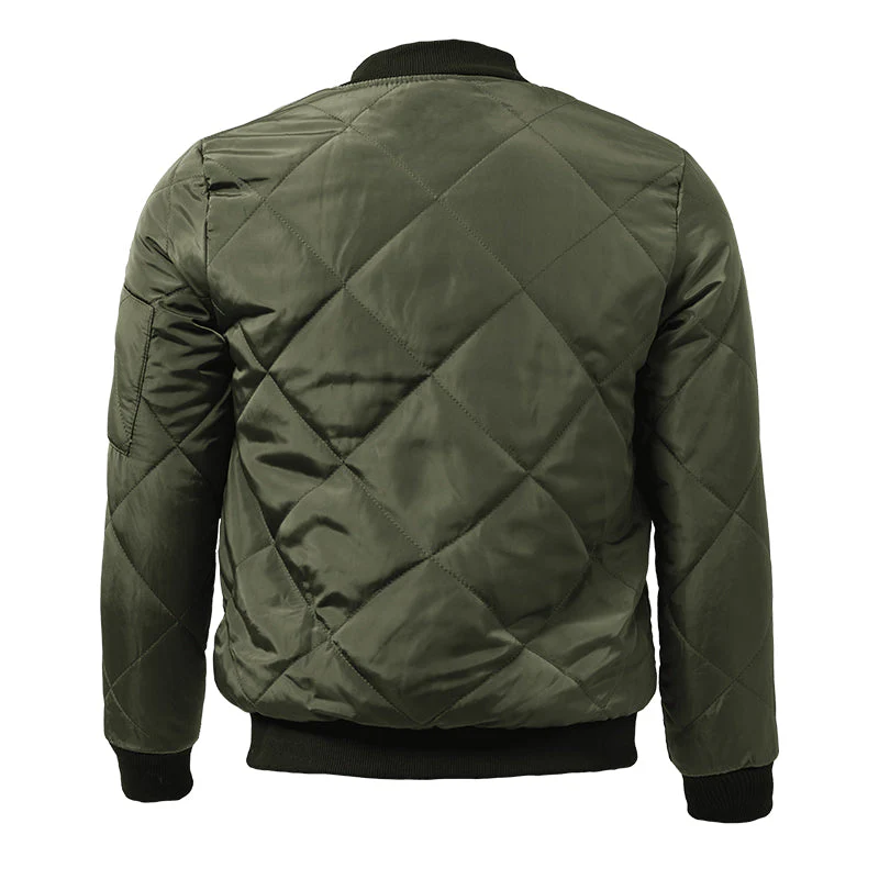 Bertus® | Men's Padded Stand Collar Solid Color Thermal Padded Jacket 17181514X - Image 8
