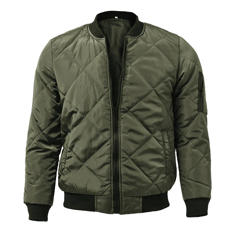 Bertus® | Men's Padded Stand Collar Solid Color Thermal Padded Jacket 17181514X - Image 9