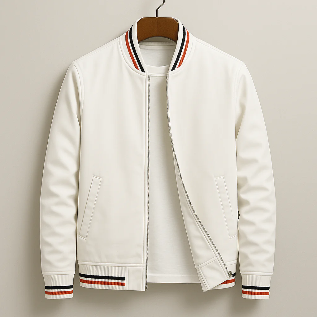 Blaise | Stylish striped bomber jacket