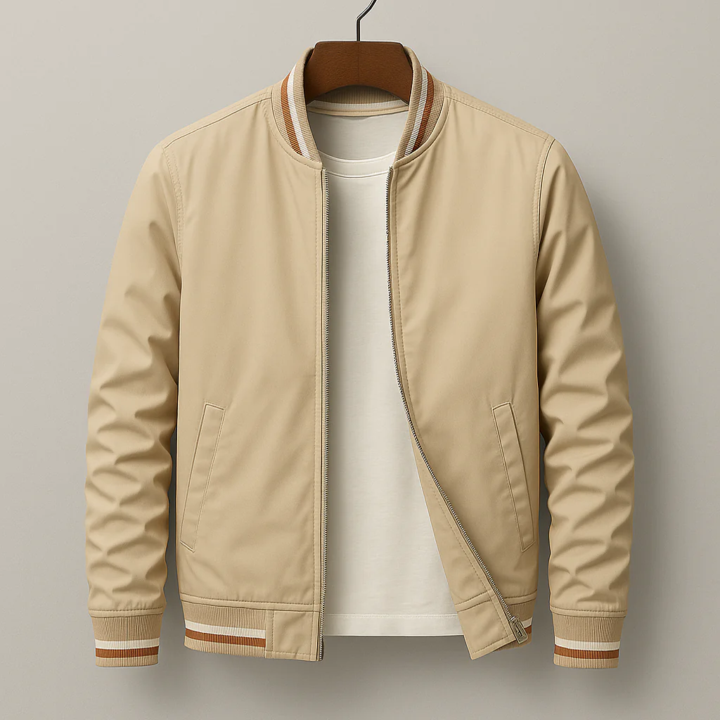 Blaise | Stylish striped bomber jacket - Image 2