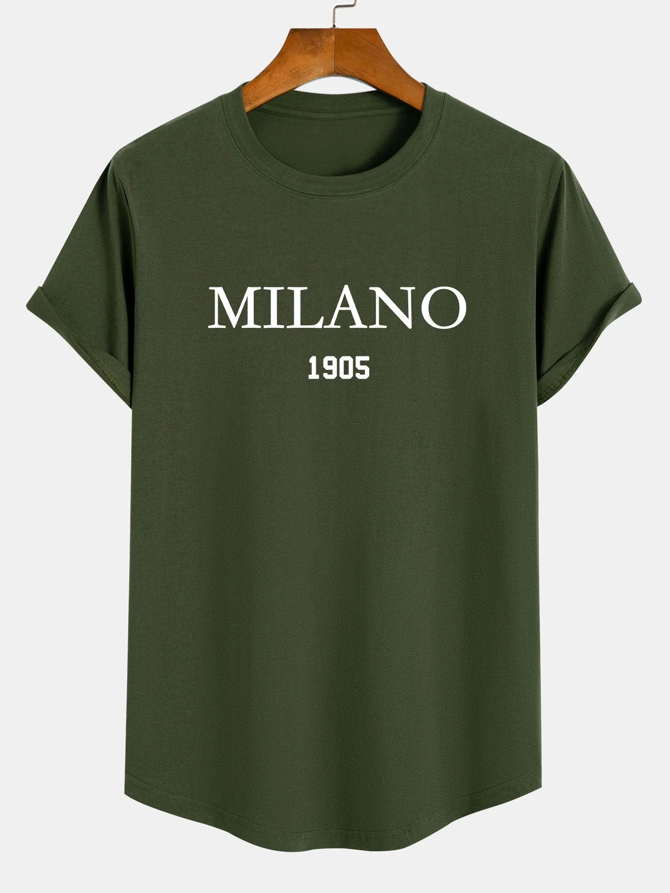 Blake® | Milano Slogan Print Cotton Arc Hem T-Shirt - Image 2