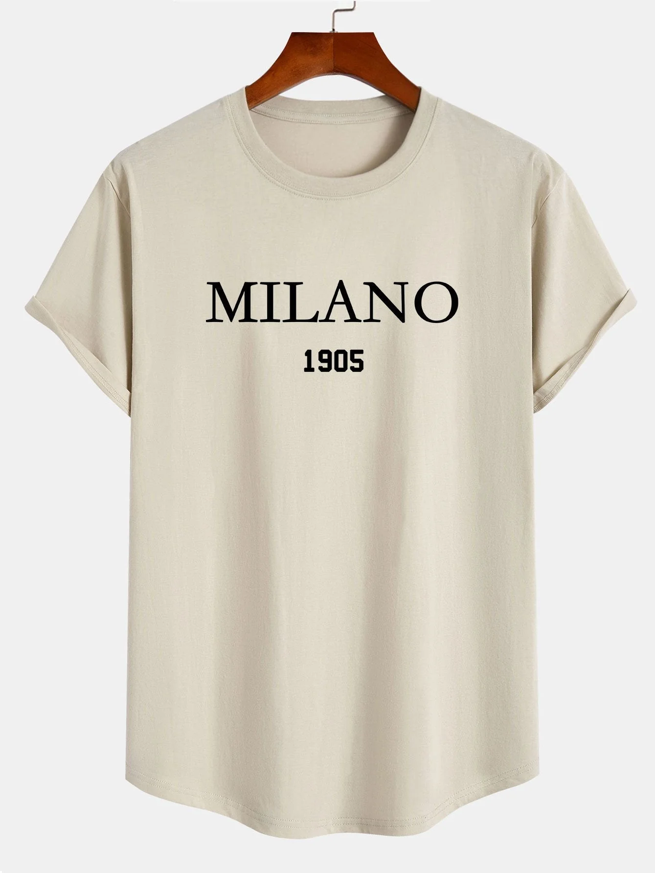 Blake® | Milano Slogan Print Cotton Arc Hem T-Shirt - Image 4
