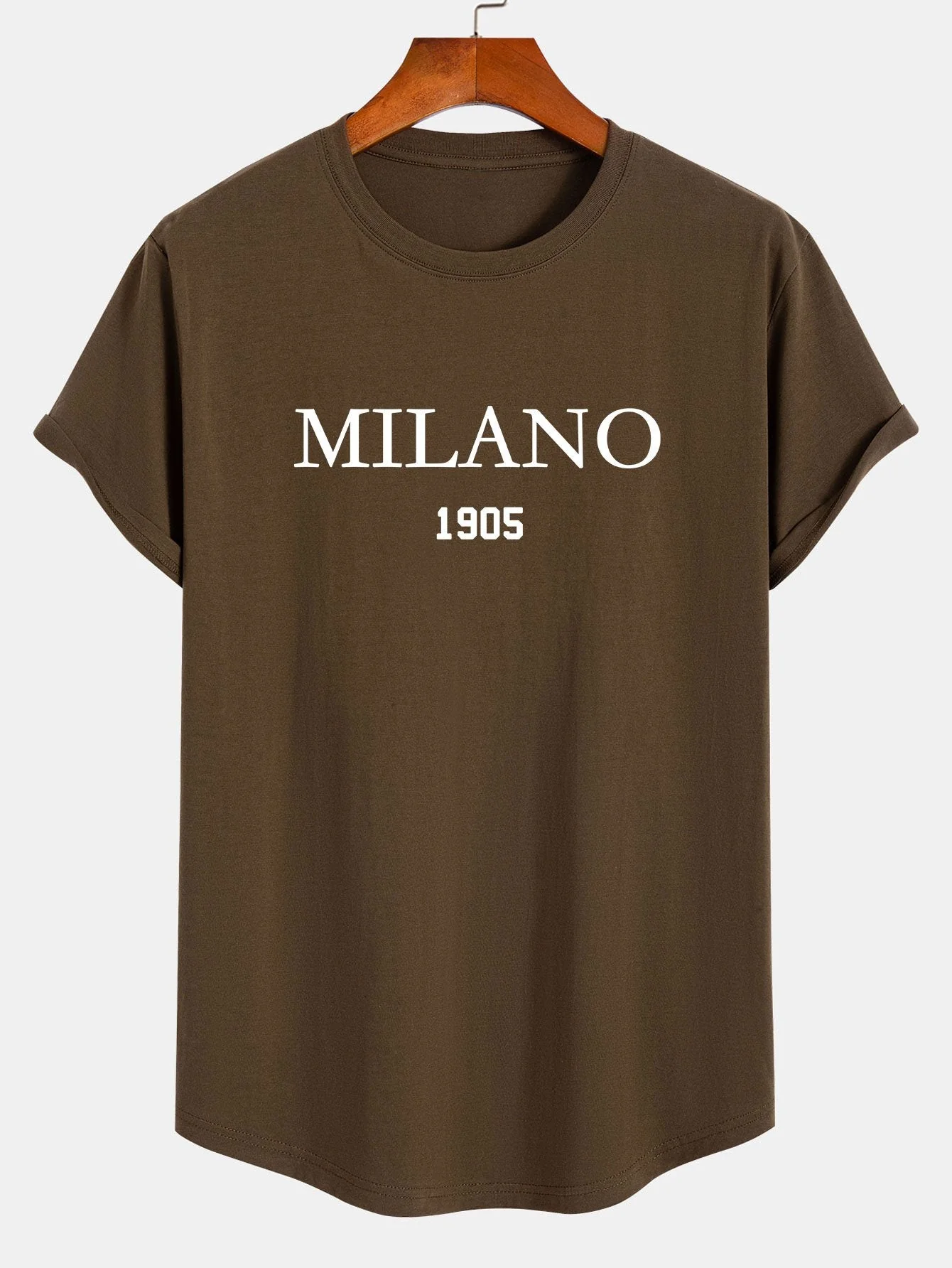 Blake® | Milano Slogan Print Cotton Arc Hem T-Shirt - Image 5