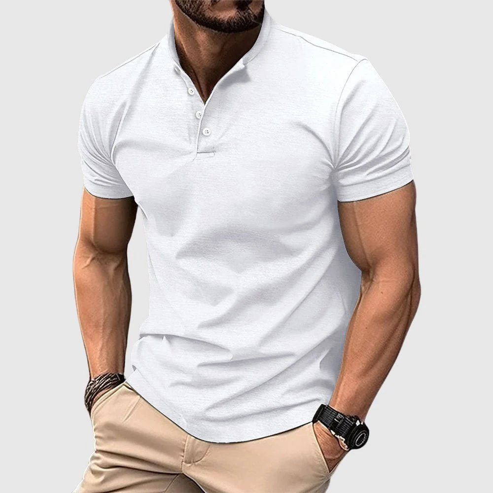 Brendan® | Henley Lightweight Polo For Summer - Image 3
