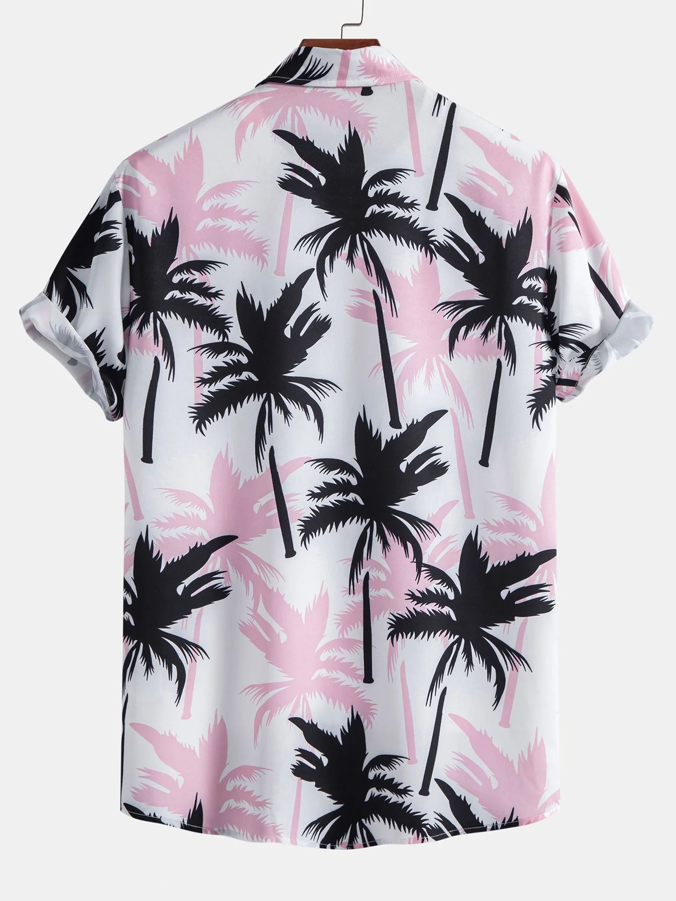 Brent® | Palm Tree Print Button Up Shirt & Swim Shorts - Image 8
