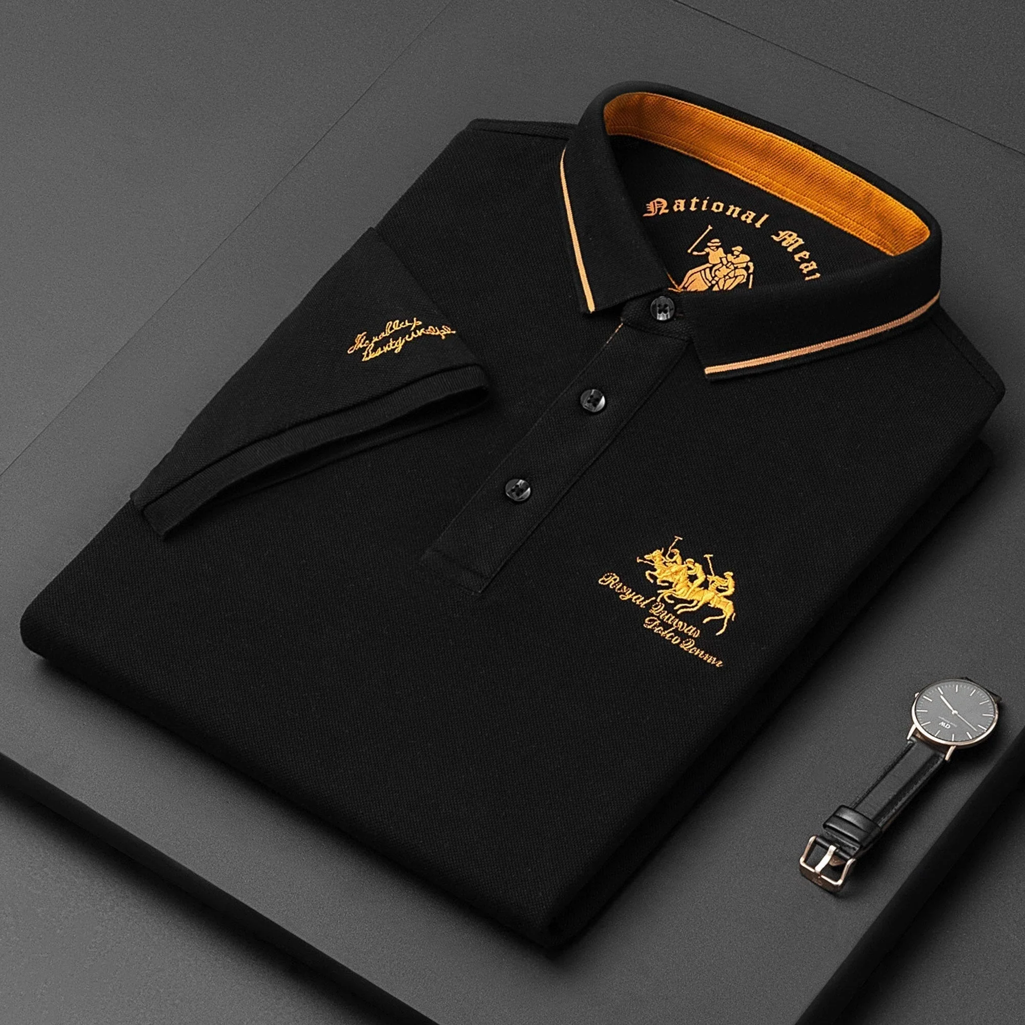 Brody® | Luxury Embroidered Cotton Polo For Men - Image 2