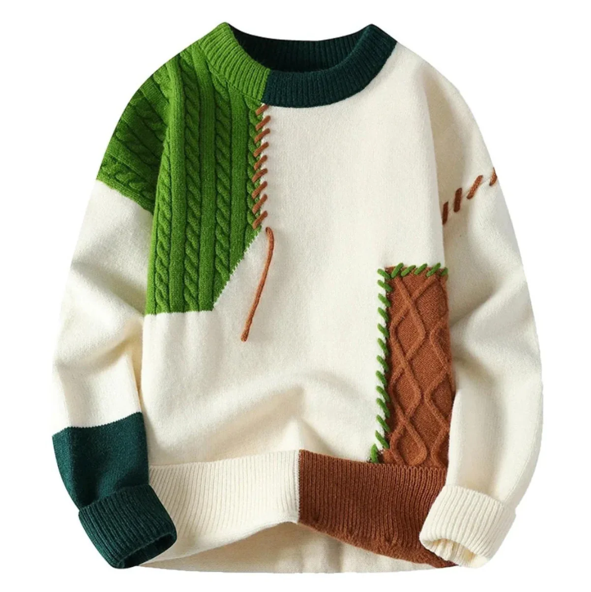 Bruce® | Luxury Patchwork Sweater - Image 4