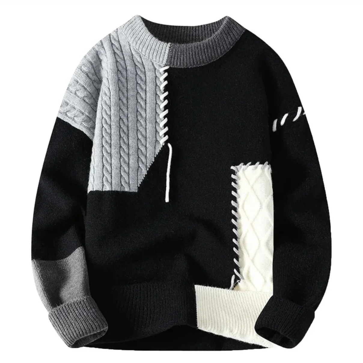 Bruce® | Luxury Patchwork Sweater - Image 6