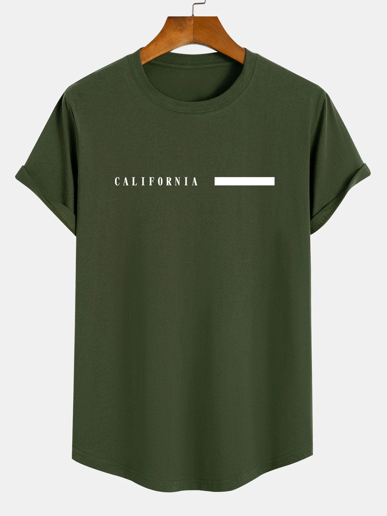 Bruno® | Slogan Print Cotton Arc Hem T-Shirt - Image 5