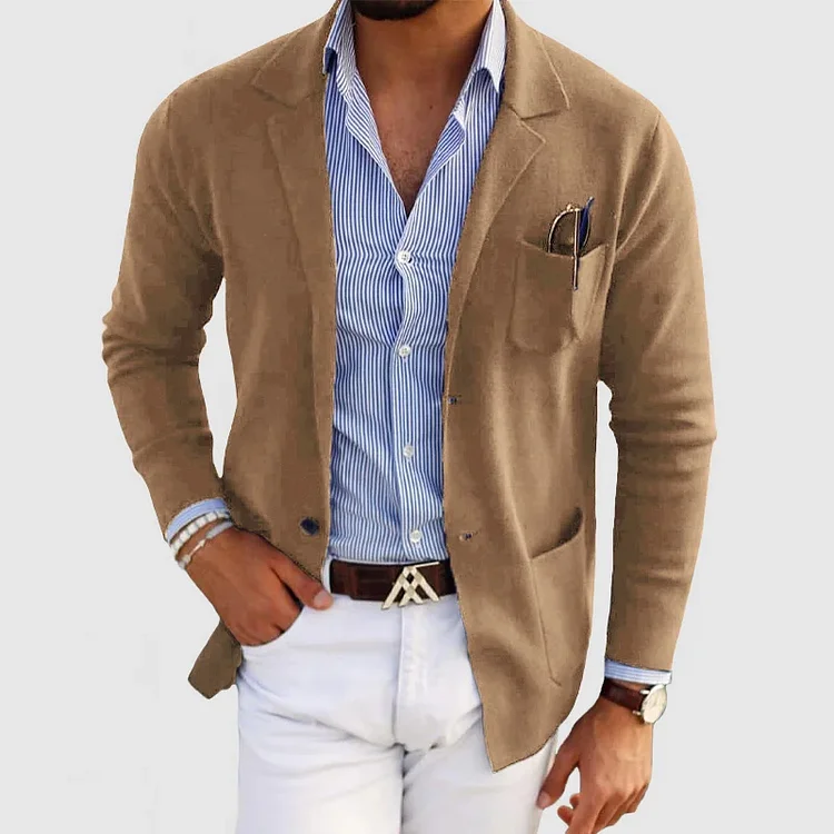Burt | LUXURIOUS MEN'S BLAZER IN SOFT MATERIAL - Image 2