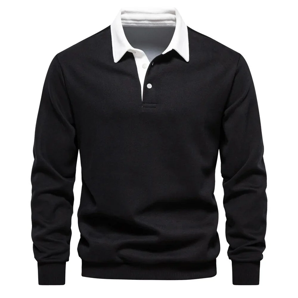 Caden® | Premium Cotton Sweater With Collar - Image 4