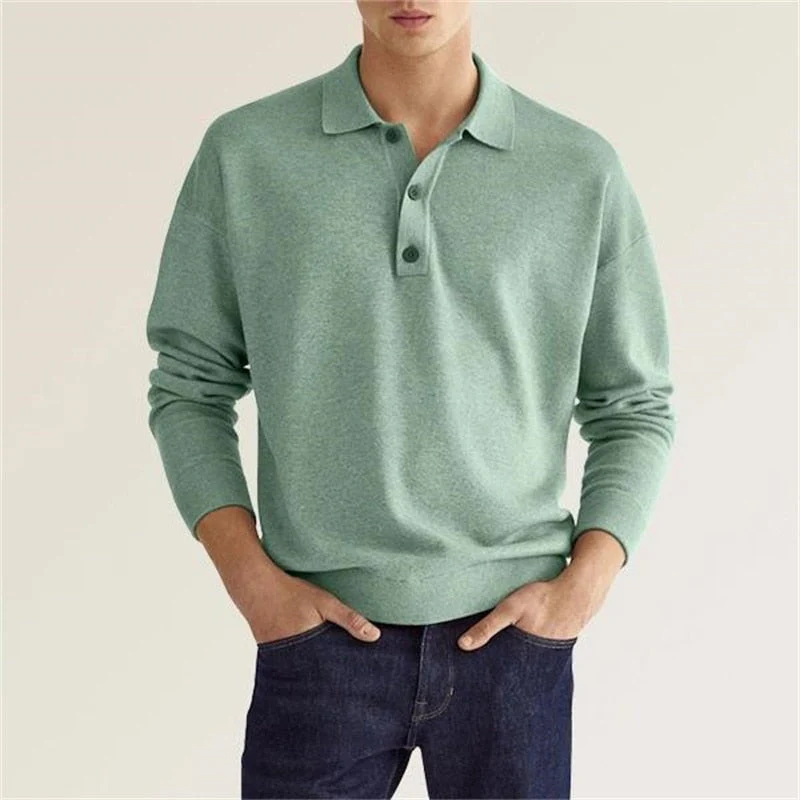 Cadfael® | Classic Long Sleeve Polo Shirt For Men