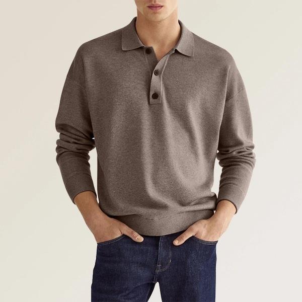 Cadfael® | Classic Long Sleeve Polo Shirt For Men - Image 6
