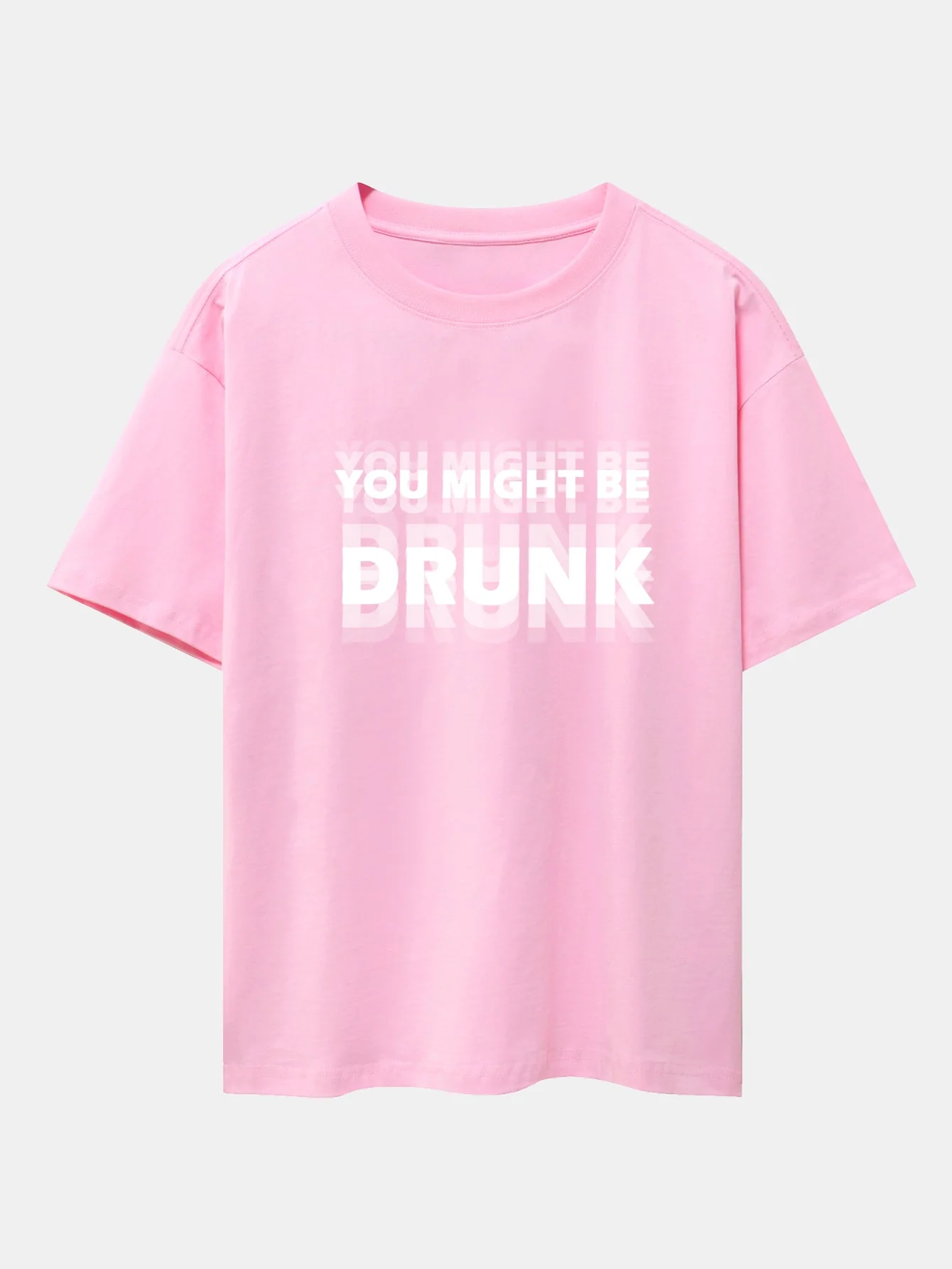 Cameron® | You Might Be Drunk Print Drop Shoulder Oversize T-Shirt - Image 10