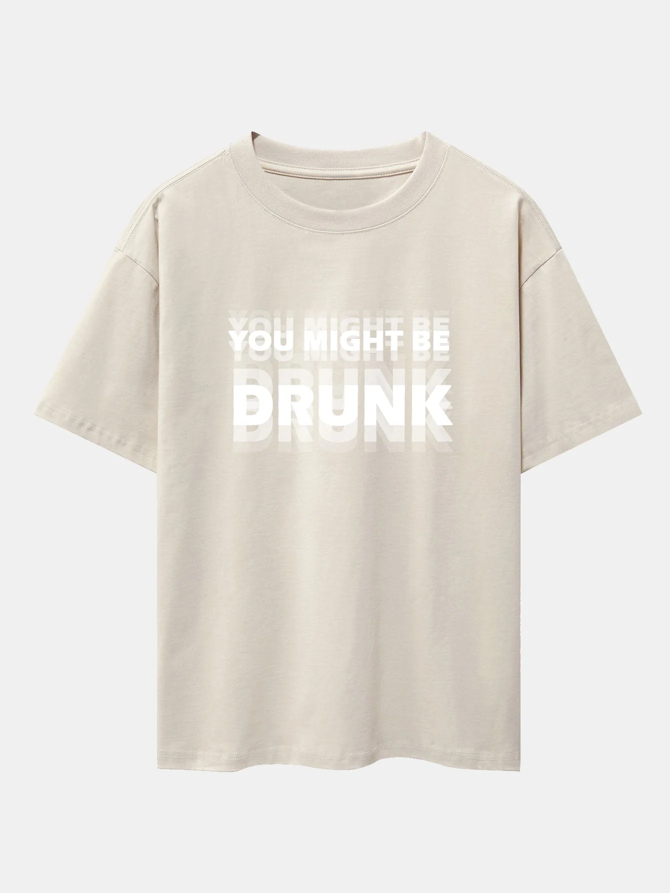 Cameron® | You Might Be Drunk Print Drop Shoulder Oversize T-Shirt - Image 11