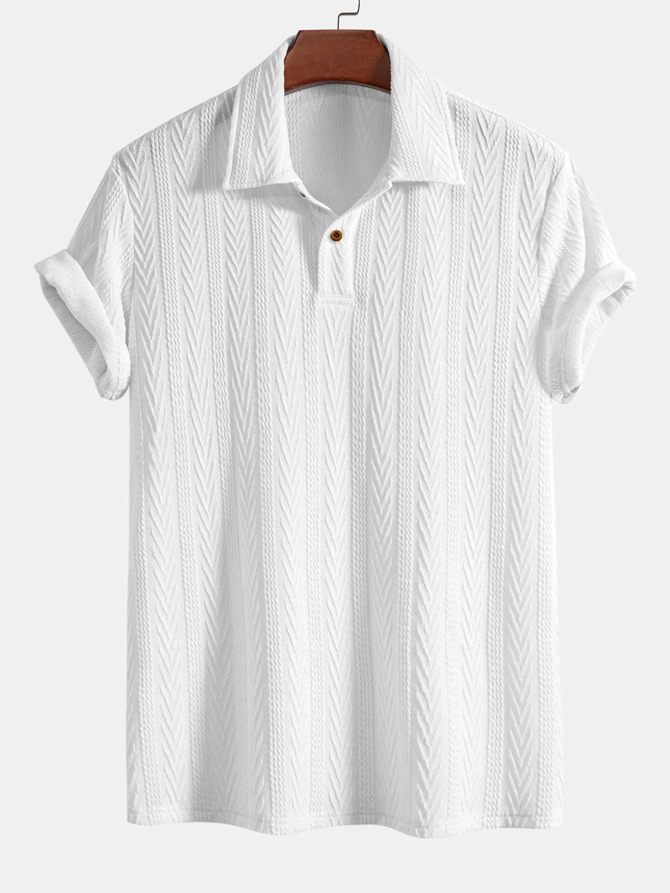 Carlos® | Short Sleeve Jacquard Polo - Image 8