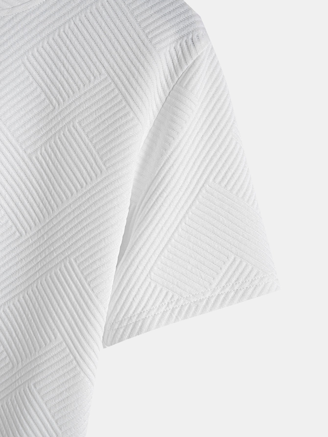 Carter® | Short Sleeve Stripe Jacquard Arc Hem T-Shirt - Image 11