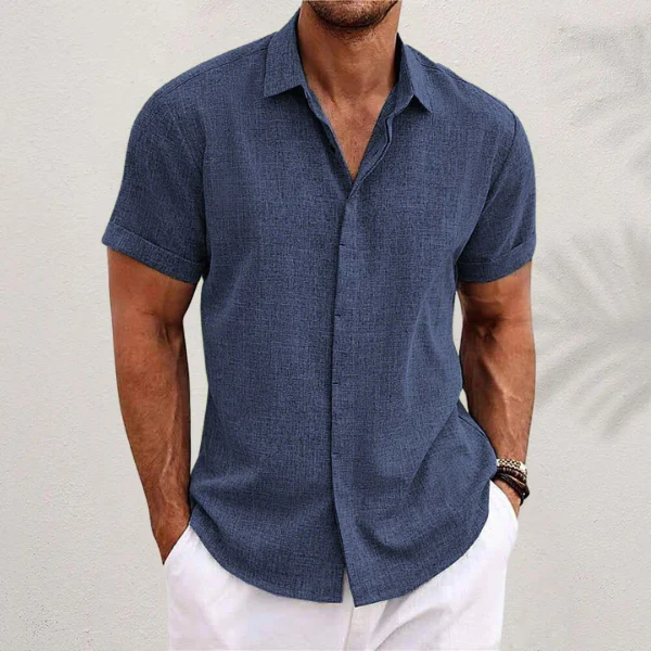 Carver® | Cotton-Linen Shirt - Image 2