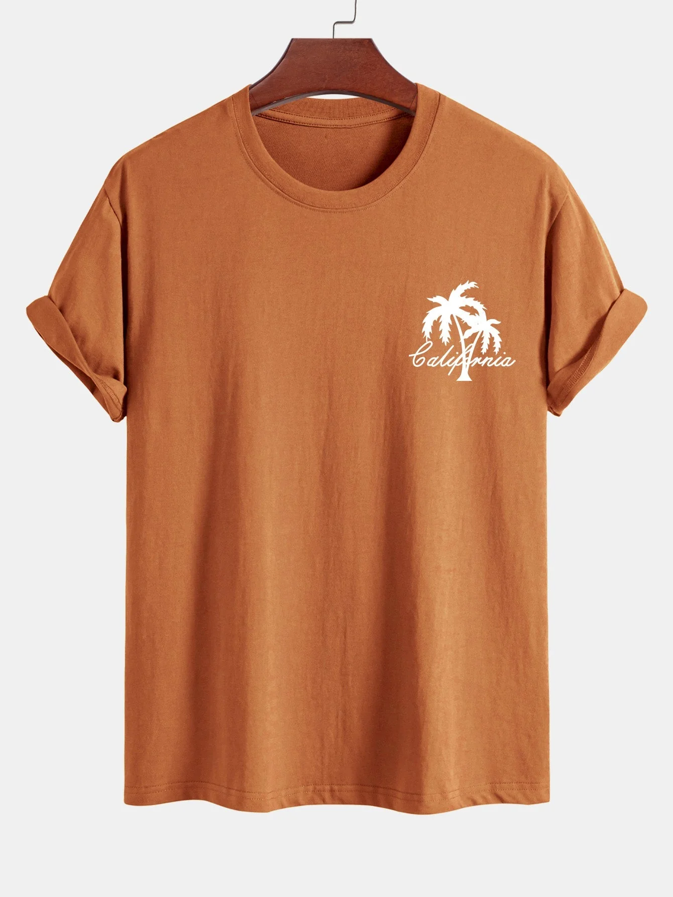 Casimiro® | California Palm Tree Print Cotton T-Shirt & Swim Shorts - Image 6