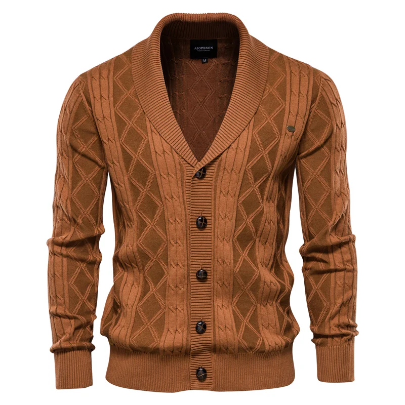 Caspar | Men's Cardigan with Button Closure - Image 9