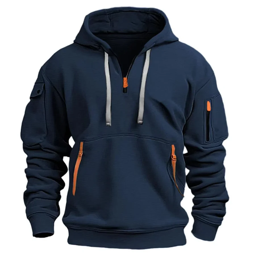 Cassiel | Men's multi-pocket hoodie - Image 4